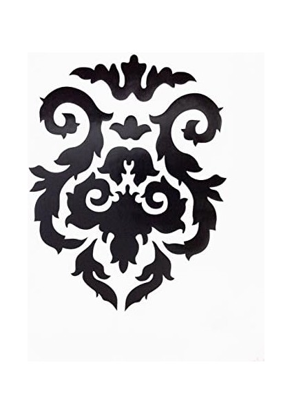 Duvar Süsü (Sticker) Siyah Çiçekli Şeffaf Filmli Pvc modelleri