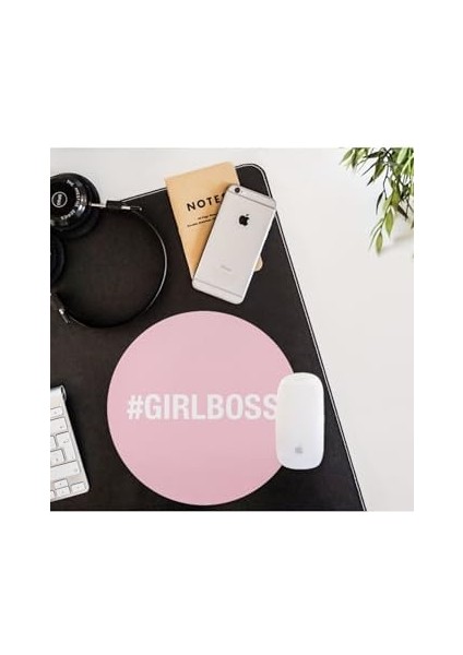 Girlboss Hashtag Tasarımlı Hediye Mousepad - Mouse Pad - Fare Altlığı