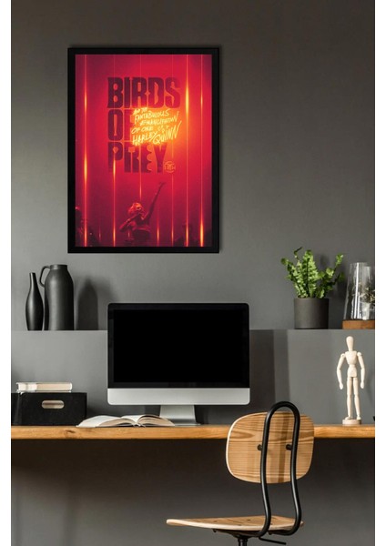 Harley Quinn Çerçeveli Tablo - Birds Of Prey Film Posteri Tablo fiyatları