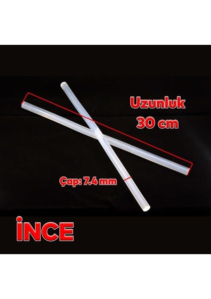Elektronik 10 Adet Mum Sıcak Silikon, 7mm - 30CM İnce Şeffaf Silikon fiyatları