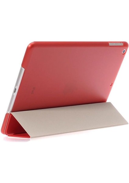 Apple iPad Air 3 Apple iPad Pro 10.5 İnç Ipad 7. Nesil 8. Nesil 10.2 İnç ile Uyumlu Smart Cover Standlı Uyku Modlu Kılıf Kırmızı