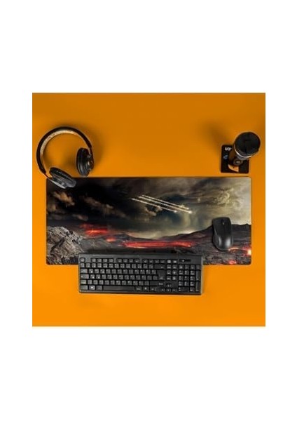Fantastik Görsel Baskılı 70X30 Büyük Boy Mousepad - Mouse Pad - Fare Altlığı