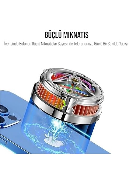 Telefon Soğutucu Fan Mıknatıslı Taşınabilir Telefon Fanı modelleri