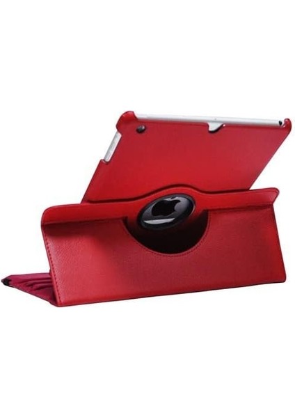 Apple iPad 7. Nesil 8. Nesil 10.2 İnç Air 3 Apple iPad Pro 10.5 İnç ile Uyumlu Dönerli Standlı Uyku Modlu Ürün Kırmızı