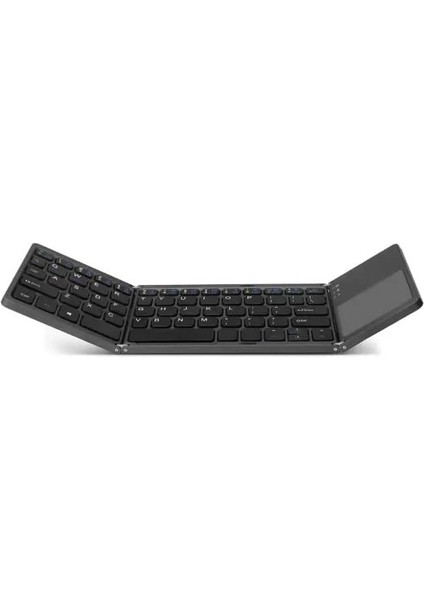 Bluetooth Klavye 3 Katmanlı Katlanabilir Portatif Taşınabilir Şık ve Kullanışlı Dokunmatik Yüzeye Sahip Klavye Windows/android/ıos/smart Tv B033