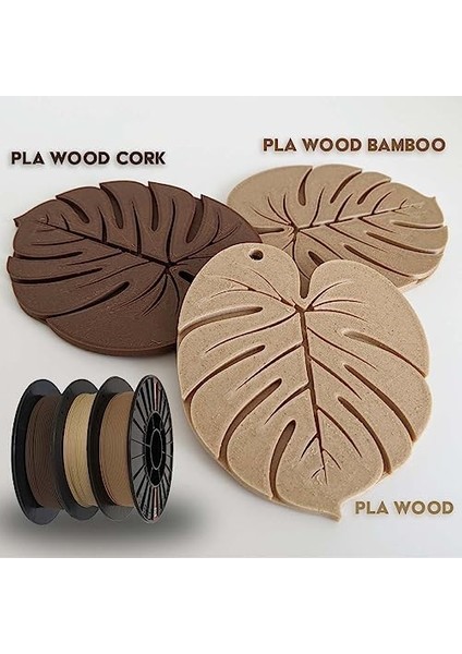 Pla Wood, 1.75 mm 0.5 kg 3D Yazıcı Ahşap Katkılı Pla Filament (Bamboo) fiyatları