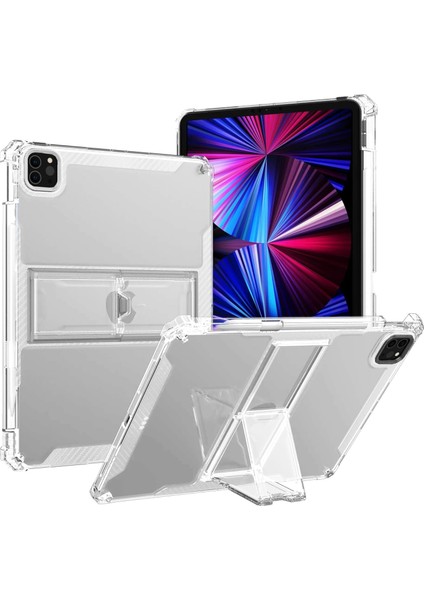 Matepad Se 10.4 Uyumlu Darbelere Karşı Silikon Koruma Standlı Dokunmatik Kalem Yuvalı Kullanımı Kolay Darbe Emici Şeffaf Arka Kapak