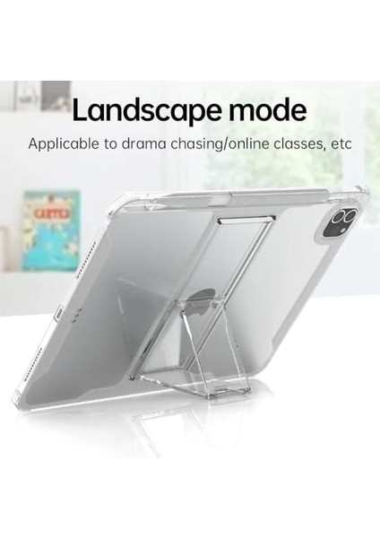 Matepad Se 10.4 Uyumlu Darbelere Karşı Silikon Koruma Standlı Dokunmatik Kalem Yuvalı Kullanımı Kolay Darbe Emici Şeffaf Arka Kapak
