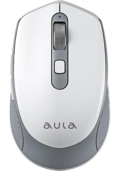 AM204 Çift Modlu Bluetooth ve Kablosuz 1600DPI Şarj Edilebilir Optik Mouse Beyaz