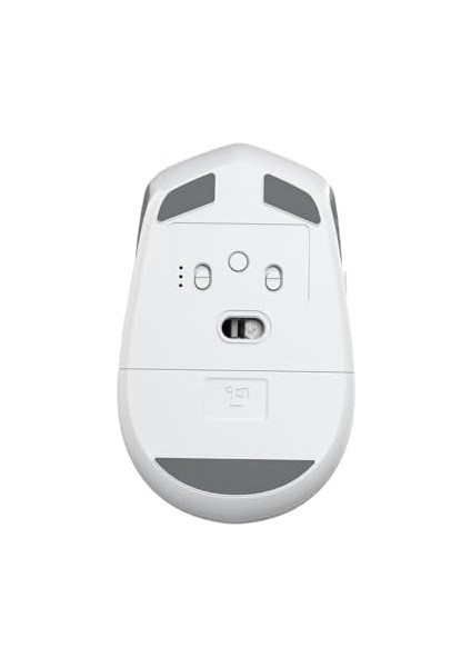 AM204 Çift Modlu Bluetooth ve Kablosuz 1600DPI Şarj Edilebilir Optik Mouse Beyaz