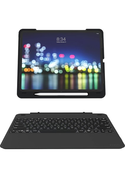 Slim Book Go 12.9 3.nesil Apple iPad Pro Klavyeli Kılıf Ingilizce
