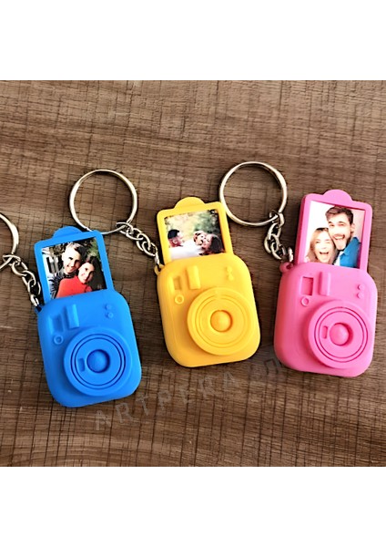 ARTPERA3D Mini Polaroid Anahtarlık Çanta Aksesuarı - Fotoğraf Koyulabilir Bölmeli modelleri