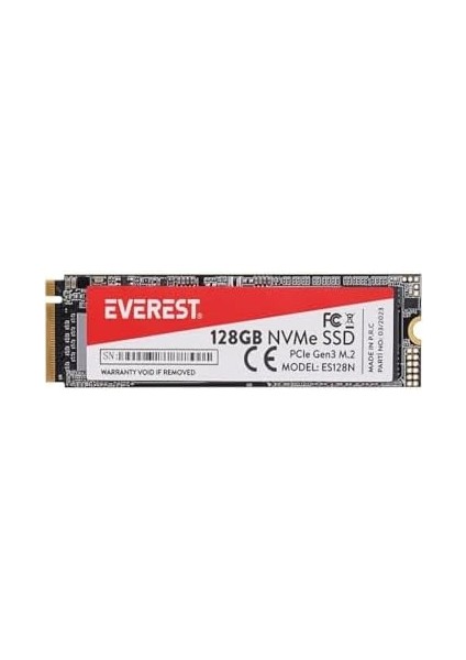 ES128N 128GB 3D Nand Flash 1400MB/1200MB Pcıe Gen3 Nvme M.2 SSD (Solid State Drive)
