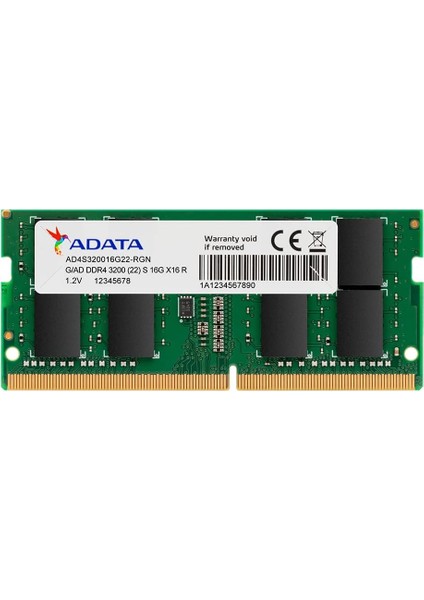 Memoria Sodımm Ddr4 3200 16GB C22 1X16GB, Tek Tepsi