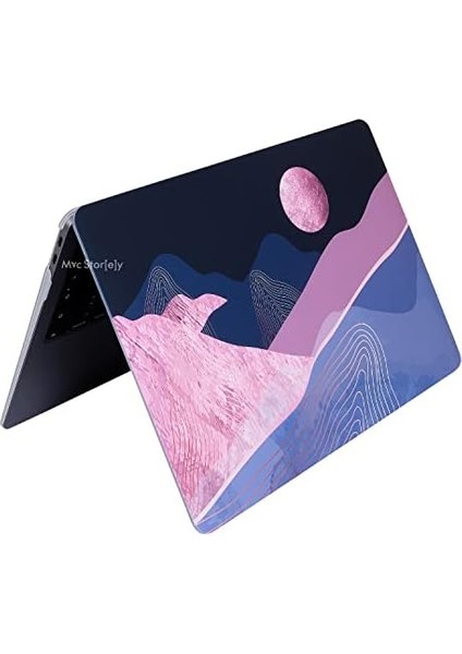 Macbook Air M1 Kılıf 13 Inç WLAYERS01NL (Touchıd'li M1 Air) A2337 A2179 A1932 ile Uyumlu Pembe