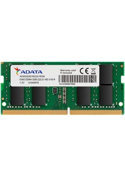Premier 8 Gb, Ddr4, 3200 Mhz (PC4-25600), AD4S32008G22-SGN, CL22, Sodımm Bellek, 1024X8