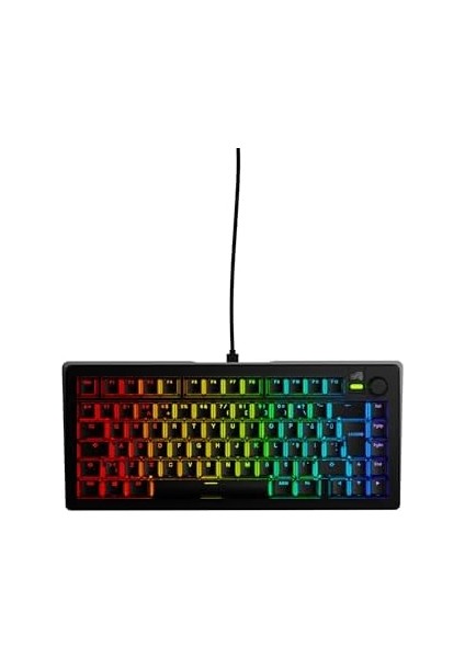 Gmmk 3 Mekanik Gaming Türkçe Klavye,%75 Tkl, Modüler Conta Sistemi, Çift Baskı Pbt Tuş Başlıkları, Alüminyum Anahtar Plakası, Değiştirilebilir 3 ve 5 Ayaklı Anahtarlar, Ansı (S)