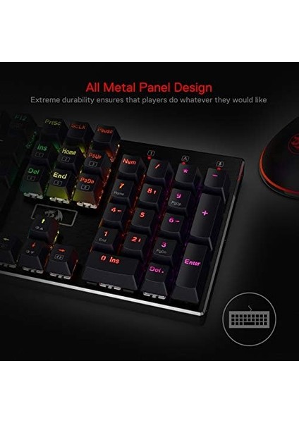 K556 Mekanik Oyun Klavyesi, Abd Düzeni, Kahverengi Şalter, Taktiksel ve Tıklamalı Klavye, 18 Modlu Rgb Aydınlatma, Tam Programlanabilir, Tam Metal Panel, Ergonomik Klavye, Siyah, Us Layout modelleri