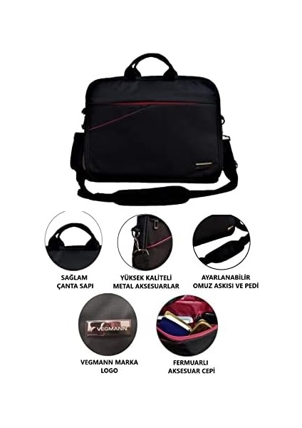 AV6900 Dizüstü Bilgisayar Bölmesi 15,6 Inç | Laptop Çantası |bay Bayan Çantası | Postacı Çantası | Omuz Çantası | Iş Çantası Evrak Çantası | MacBook Dizüstü Bilgisayar modelleri