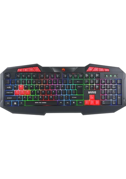 K602 Tr Wired Membrane Switch 26-Tuş Anti-Ghost Rgb Gaming Keyboard