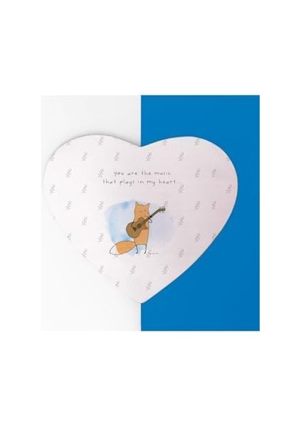 Sen Kalbimde Çalan Müziksin Mottolu Minimal Kalp Mouse Pad - Mousepad - Fare Altlığı modelleri