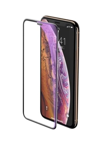 iPhone 14 İçin Anti-Statik Temperli Cam Tam Kaplayan Mazgallı Izgaralı Ekran Koruyucu Hd Görüntü