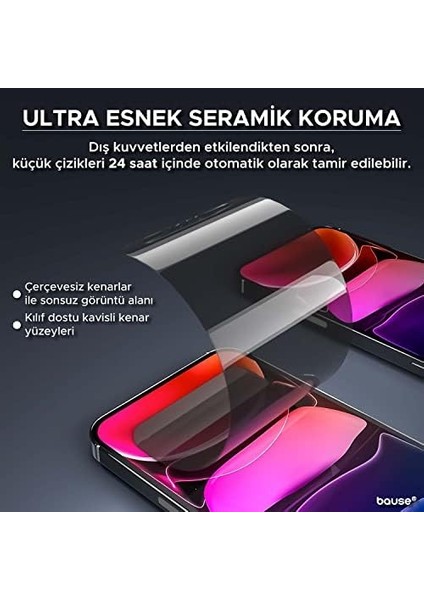 iPhone 7 Plus Uyumlu Nano Anti-Shock Kenarlıksız Seramik Hayalet Ekran Koruyucu Cam - Mat Yüzey