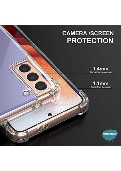 Samsung Galaxy S21 Plus Için Kılıf Shock Absorbing Şeffaf [galaxy S21 Plus ile Uyumlu Kılıf - Şeffaf]