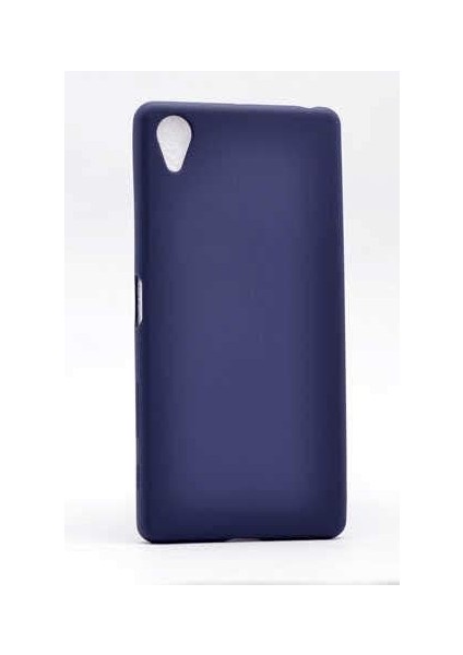 Xperia x Uyumlu Sert Rubber Silikon Kılıf (Mavi)