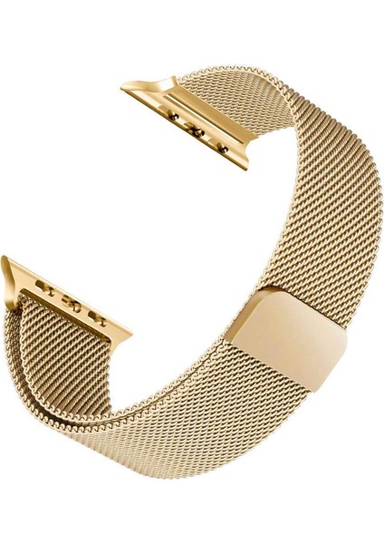 Apple Watch 2 38MM Için Kordon Luxe Metal Twist Gold