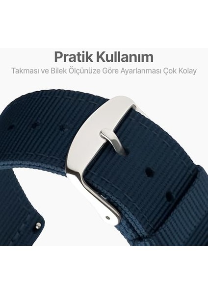 46MM Akıllı Saat Modelleri Için Huaweı Watch (Gt4/watch 4 Pro/gt3/gt3 Pro/gt2/gt2 Pro) Samsung (Gear S3 Frontier/galaxy Watch 46MM) Premium Parlak Naylon Dokuma 22MM Kordon fiyatları