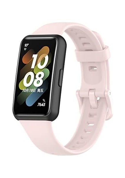 Huawei Band 7 ile Uyumlu Saat Kayışı Ent Kaliteli Huawei Mi Band 7 ile Uyumlu Spor Saat Kontrast Renkli Lagniappe Silikon Kordon fiyatları