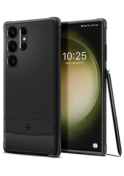 Galaxy S23 Ultra Kılıf Rugged Armor Matte Black - ACS05613 fiyatları