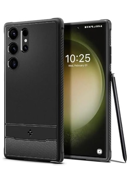 Galaxy S23 Ultra Kılıf Rugged Armor Matte Black - ACS05613 modelleri