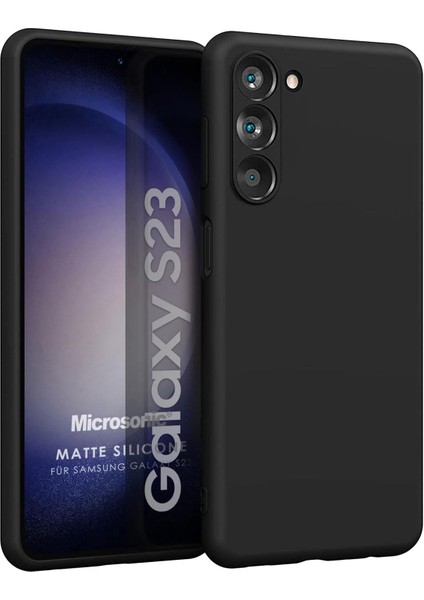 Matte Silicone Samsung Galaxy S23 Için Kılıf Siyah [galaxy S23 ile Uyumlu Kılıf - Siyah]