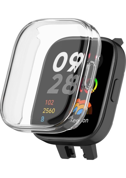 Xiaomi Redmi Watch 3 Için Kılıf 360 Full Round Soft Silicone Şeffaf [redmi Watch 3 ile Uyumlu Kılıf - Şeffaf]