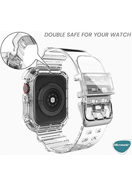 Apple Watch Series 4 44MM Için Kordon Transparent Clear Band Şeffaf [watch Series 4 44MM ile Uyumlu Kordon - Şeffaf] modelleri