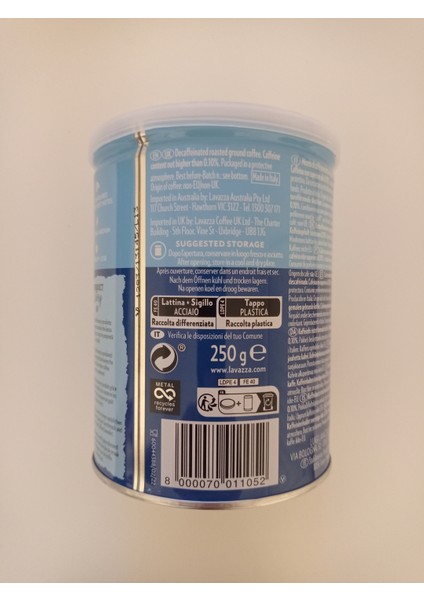 Caffe Decaffeınato Kafeinsiz Öğütülmüş Kahve 250 gr x 2 Teneke Kutu modelleri