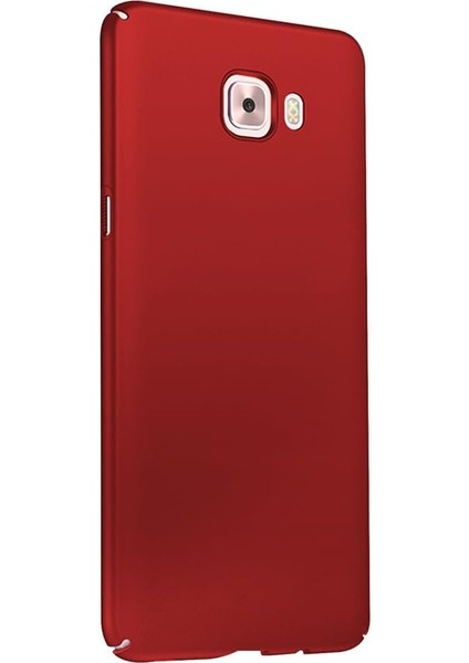 Galaxy J7 Prime Uyumlu Sert Rubber Silikon Kılıf (Kırmızı)