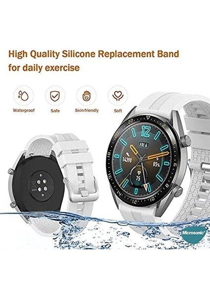 Garmin Forerunner 245 Için Kordon, Silicone Rapidbands Siyah