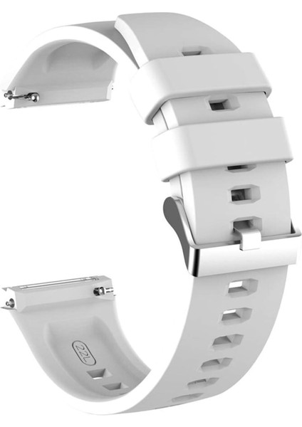 Xiaomi Mi Watch Için Kordon, Silicone Rapidbands Beyaz