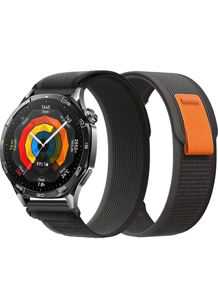Trl Loop 22MM Kumaş Kordon Huawei ile Uyumlu Watch Gt5/gt5 Pro/gt4/watch 4 Pro/gt3/gt3 Pro/gt2/gt2 Pro 46MM Için Terletme Yapmayan Nefes Alabilen Konforlu Spor Tasarımlı Kayış