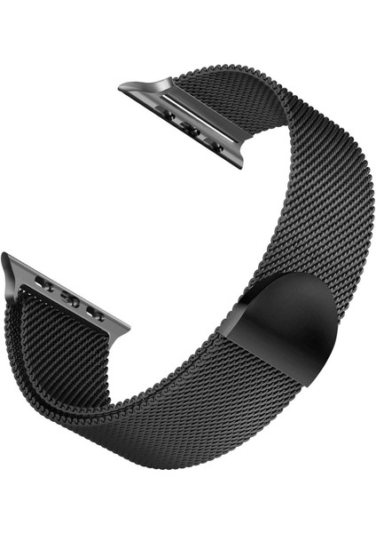 Apple Watch Ultra Için Kordon Luxe Metal Twist Siyah [watch Ultra ile Uyumlu Kordon, Kayış - Siyah]