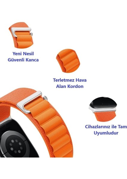 Apple Watch 45MM 44MM 42MM 49MM Uyumlu Valley Kordon Kopma Karşıtı Ayarlanabilir Rahatsız Etmeyen Watch Ultra 2/1 9 8 Se 7 6 5 4 3 2 1 Uyumlu Kordon modelleri