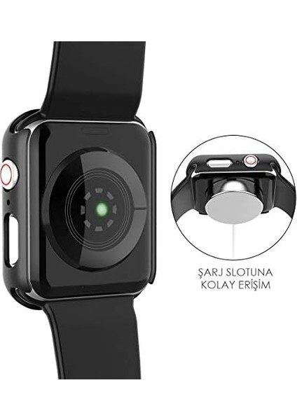 Apple Watch Series 10 46MM Kılıf Matte Premium Slim Watchband Kırmızı [watch Series 10 46MM ile Uyumlu Kılıf - Kırmızı]