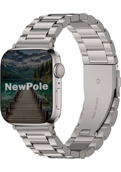 Watch 46MM 45MM 44MM 42MM 49MM Uyumlu Kordon Stal Baklalı Çelik Kordon Rahatsız Etmeyen Apple Watch Ultra 2/1 10 9 8 Se 7 6 5 4 3 2 1 Uyumlu Kordon