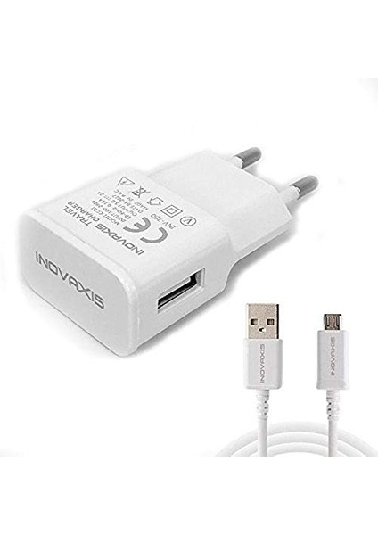 Asus Zenfone 3 Maxşarj Cihazı + Micro USB Data Kablosu, Beyaz, 2A INV-700 modelleri