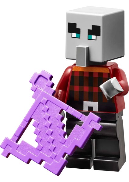 Minecraft - 67 Illager (Pillager) Mor Oklu Orijinal Minifigür