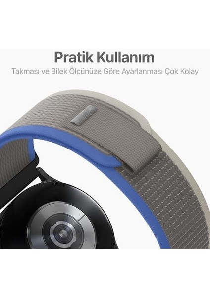 22MM ile Uyumlu Saatler Için Trail Loop 46MM Yumuşak Kumaş Kordon Huaweı Watch (Gt5 Pro/gt5/gt4/watch 4 Pro/gt3/gt3 Pro/gt2/gt2 Pro) Galaxy Watch (Gear S3/watch 46MM) modelleri