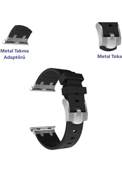 Watch 45MM 44MM 42MM 49MM Uyumlu Kordon Hyper Metal Aparatlı Kopma Karşıtı Kordon Spor Rahatsız Etmeyen Apple Watch Ultra 2/1 9 8 Se 7 6 5 4 3 2 1 Uyumlu Kordon modelleri